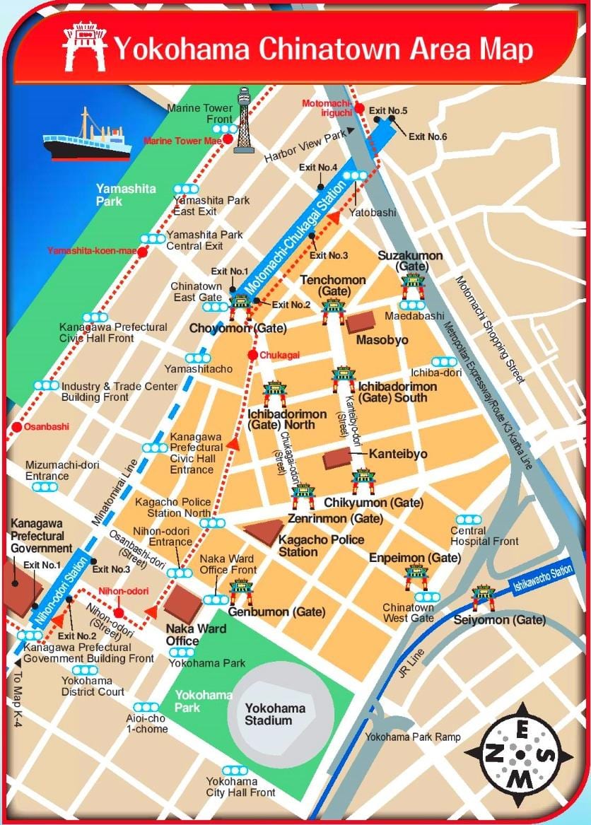 ramani ya Yokohama na Tokyo