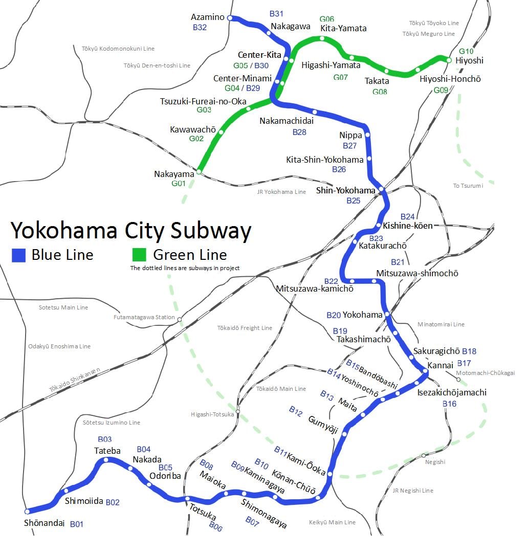 Yokohama metro ramani