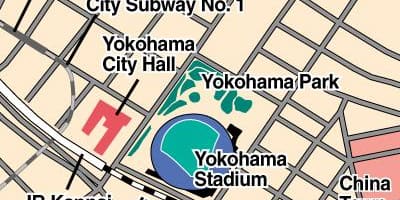 Ramani ya uwanja wa Yokohama